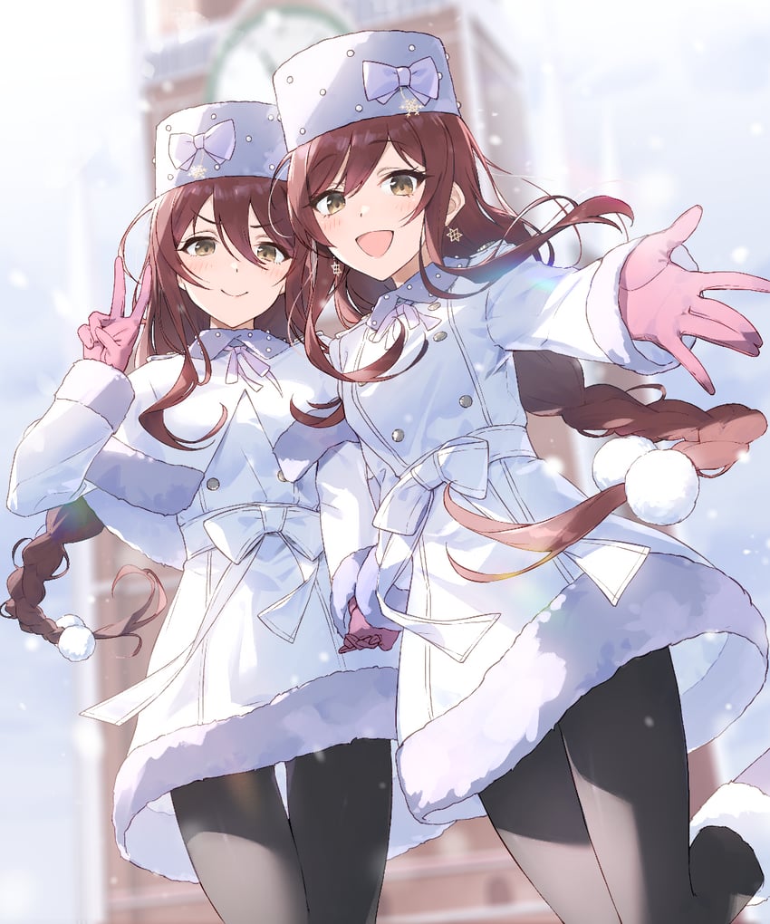 osaki amana and osaki tenka (idolmaster and 1 more) drawn by hayashi_kewi