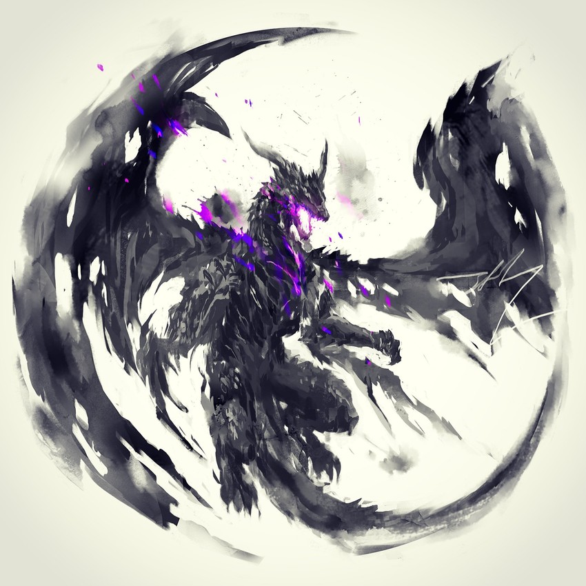 darkeater midir (dark souls and 1 more) drawn by shimhaq