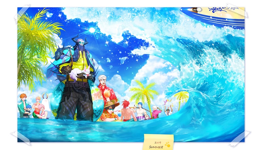 mash kyrielight, fujimaru ritsuka, gilgamesh, nitocris, fou, and 8 more (fate and 1 more) drawn by choebab