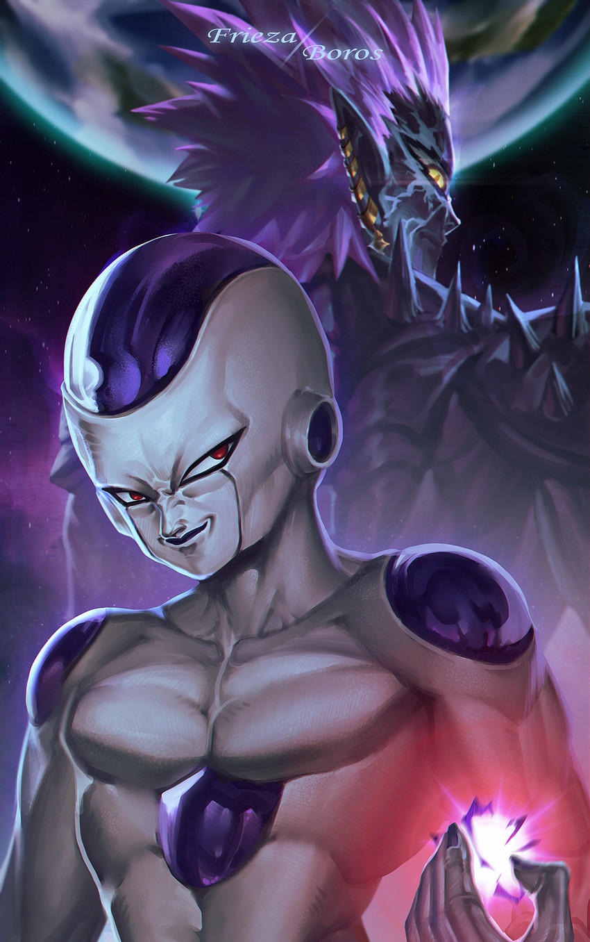 frieza, final form frieza, and lord boros (dragon ball and 2 more) drawn by cabalfan