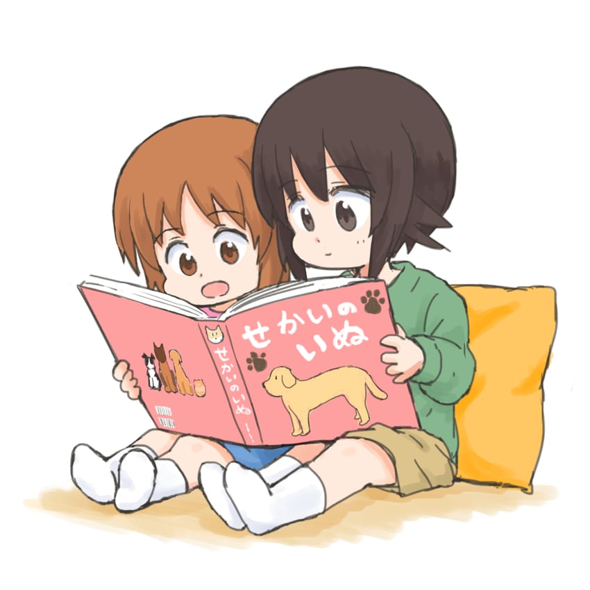 nishizumi miho and nishizumi maho (girls und panzer) drawn by mutsu_(layergreen)