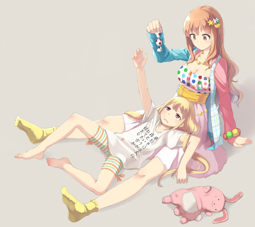 futaba anzu and moroboshi kirari (idolmaster and 1 more) drawn by u_(mikaduki0720)