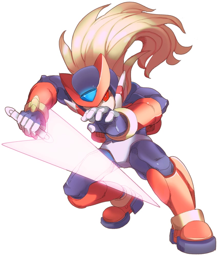 omega (mega man and 2 more) drawn by crimsonracer and subzerochimera