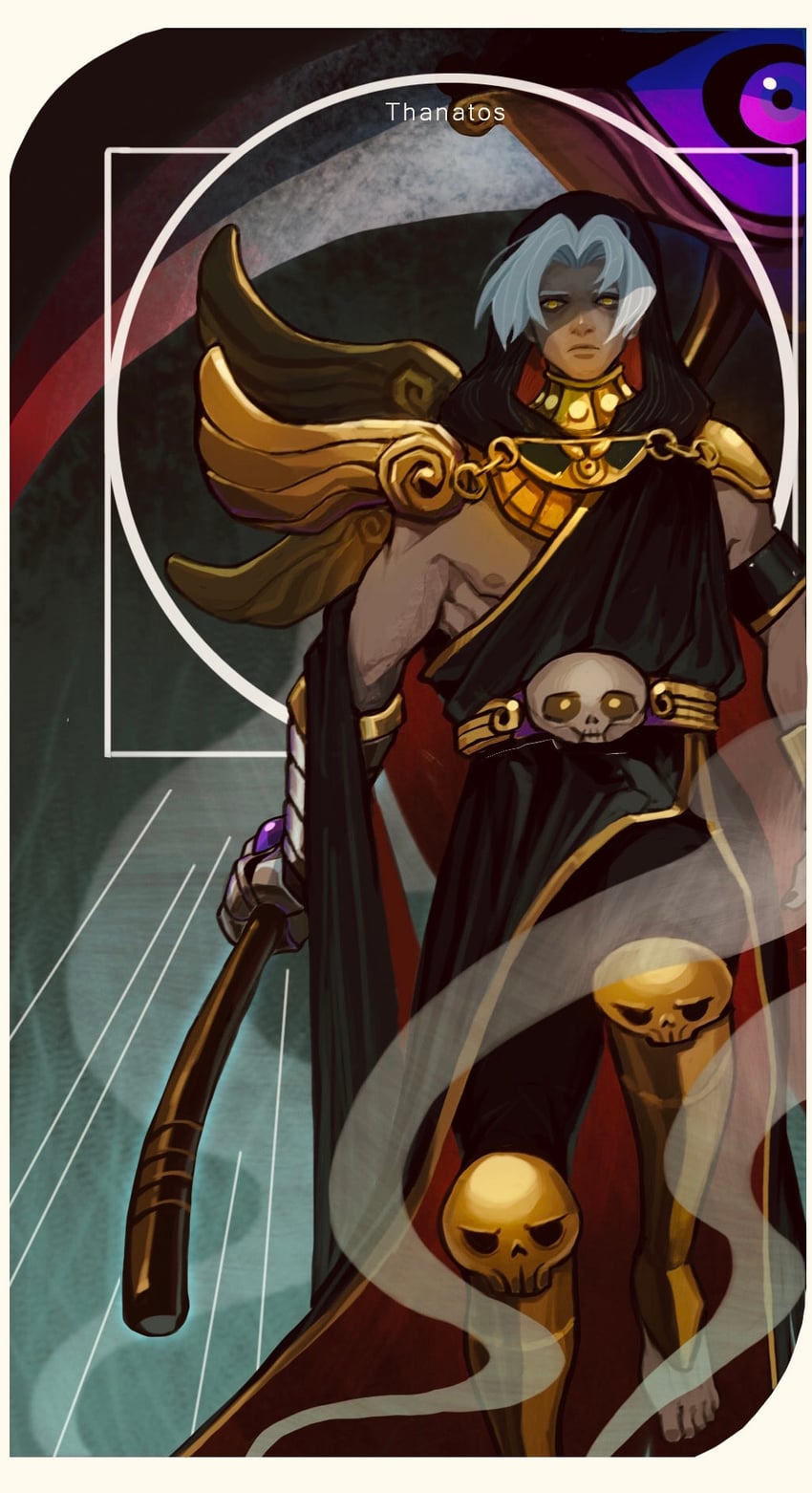 thanatos (hades and 1 more) drawn by tworain_w