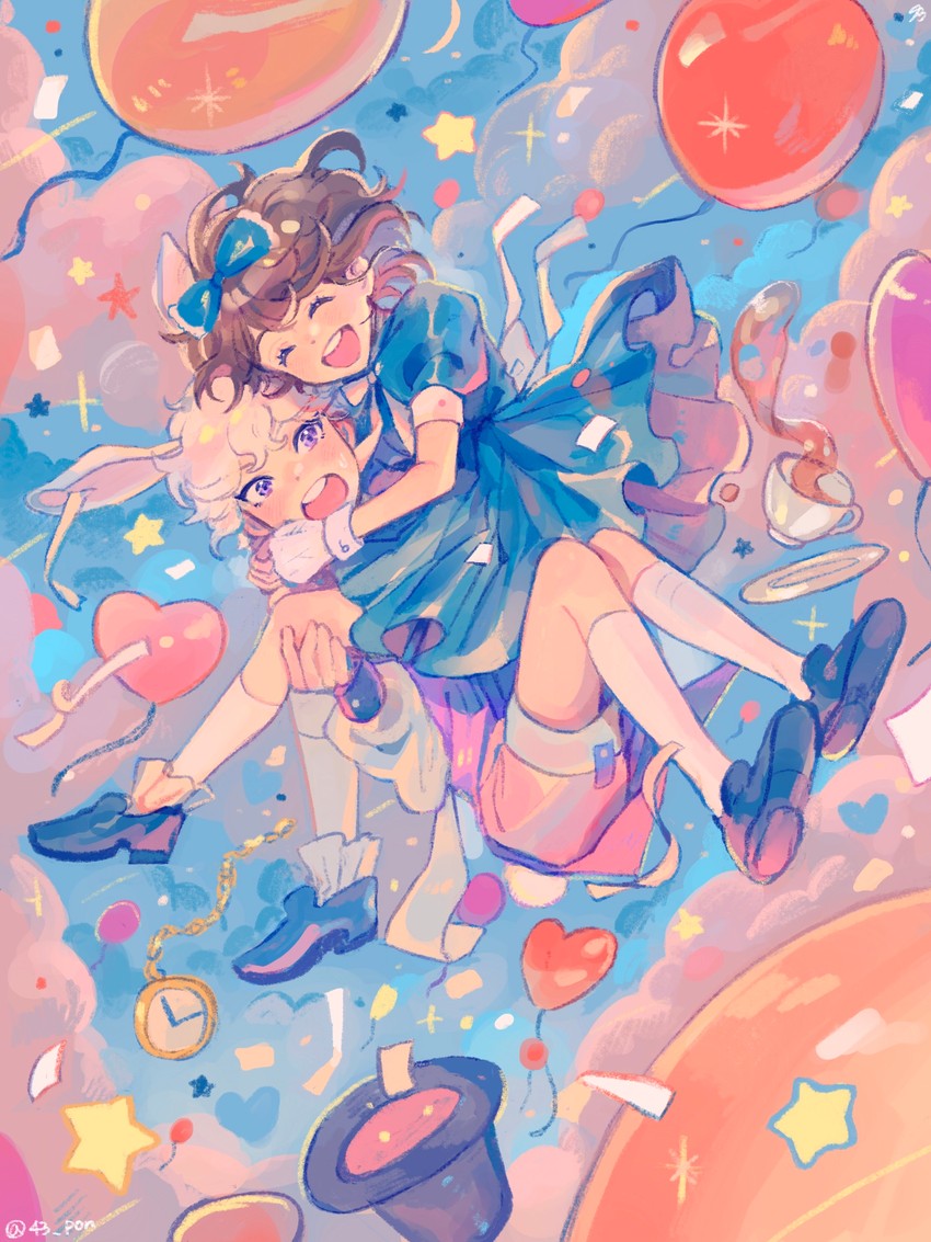 gloria and bede (pokemon and 1 more) drawn by 43_pon