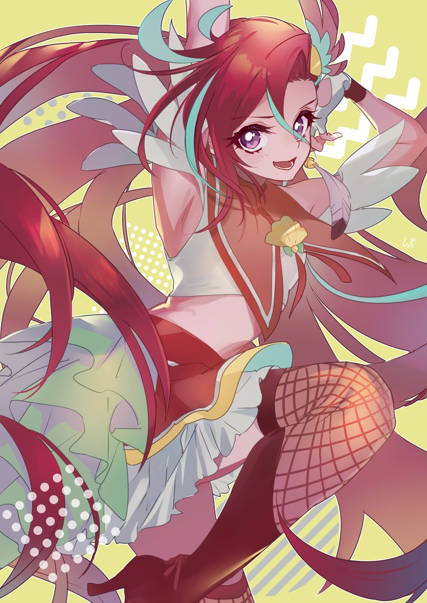 takizawa asuka and cure flamingo (precure and 1 more) drawn by shipu_(gassyumaron)