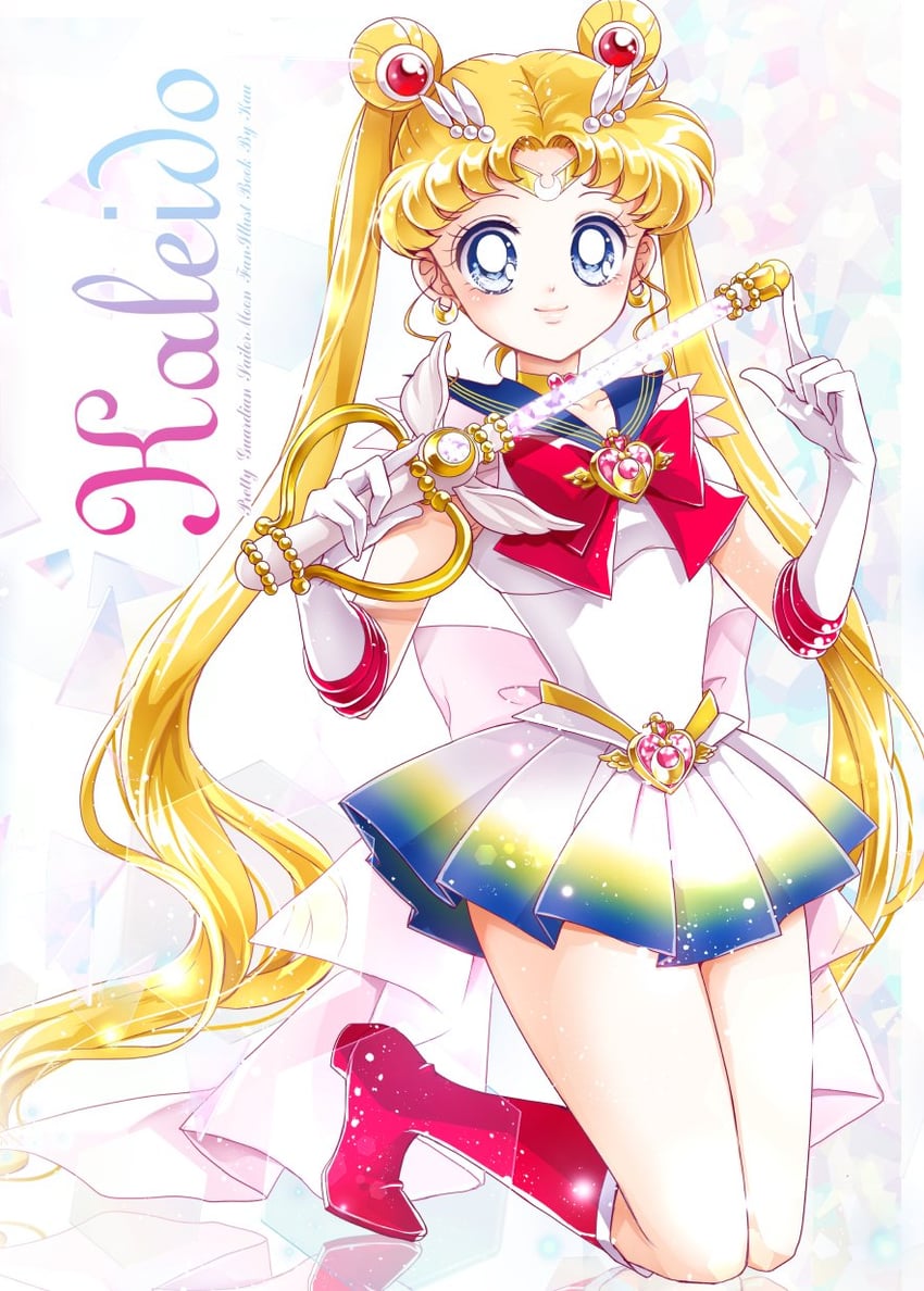 tsukino usagi, sailor moon, and super sailor moon (bishoujo senshi sailor moon and 1 more) drawn by sarashina_kau