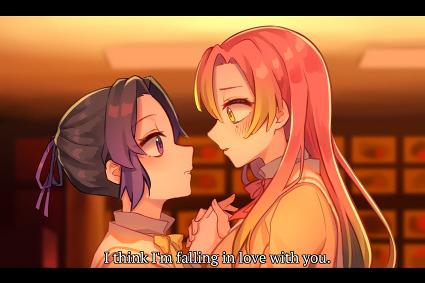 kochou shinobu and kanroji mitsuri (kimetsu no yaiba) drawn by tsukiaki_teriyaki