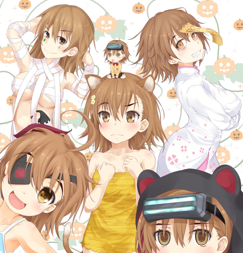 misaka mikoto, last order, misaka imouto, misaka worst, othinus, and 3 more (toaru majutsu no index and 1 more) drawn by shin_(highest1192)