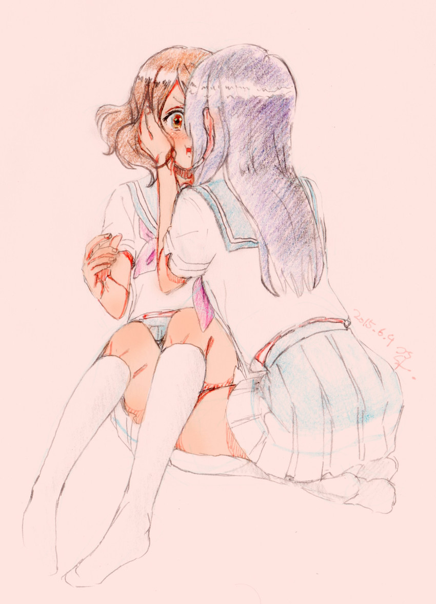 oumae kumiko and kousaka reina (hibike! euphonium) drawn by tsu_chikure