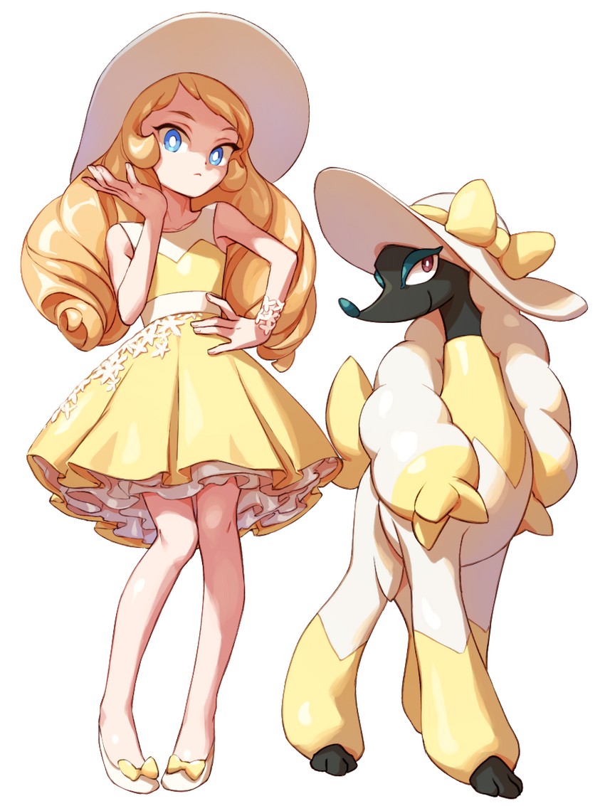 furfrou and april (original and 1 more) drawn by halogenkn