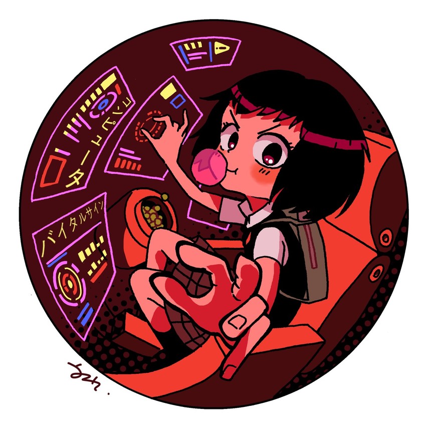 peni parker and sp//dr (marvel and 3 more) drawn by yoineko