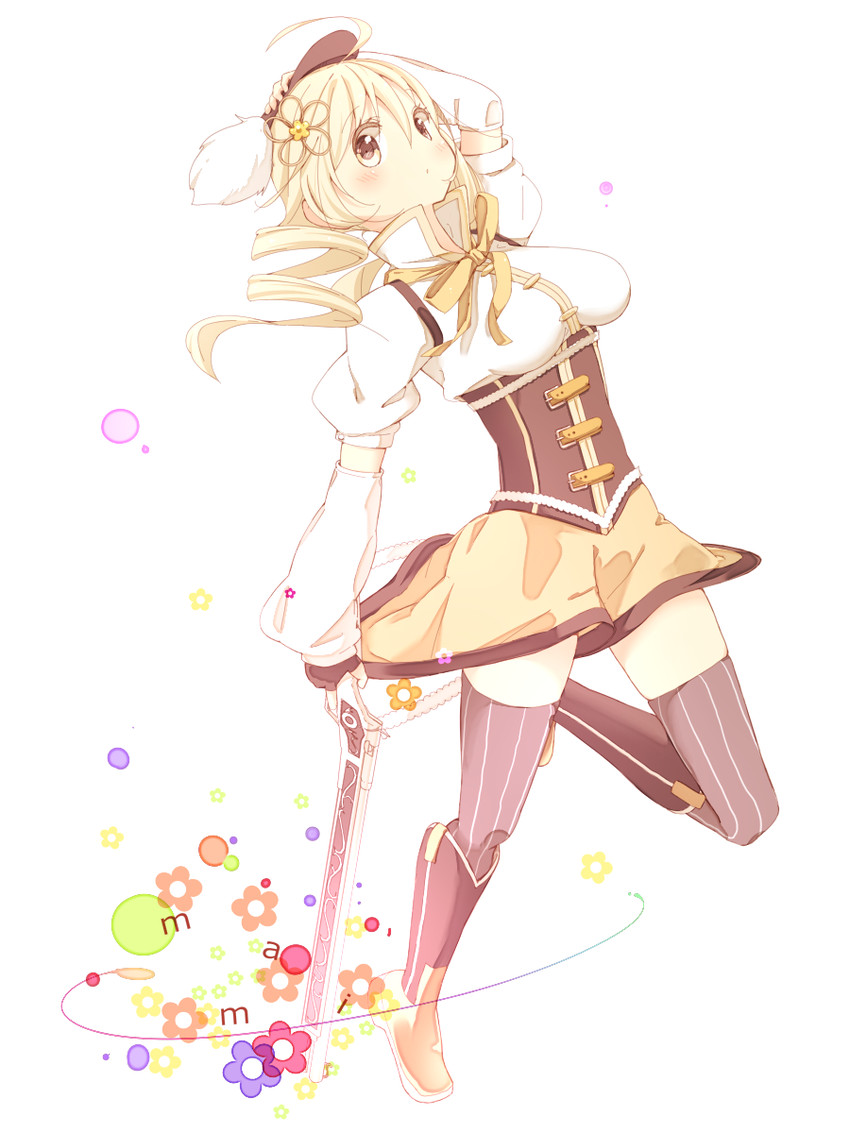 tomoe mami (mahou shoujo madoka magica) drawn by tama_(nezumi)