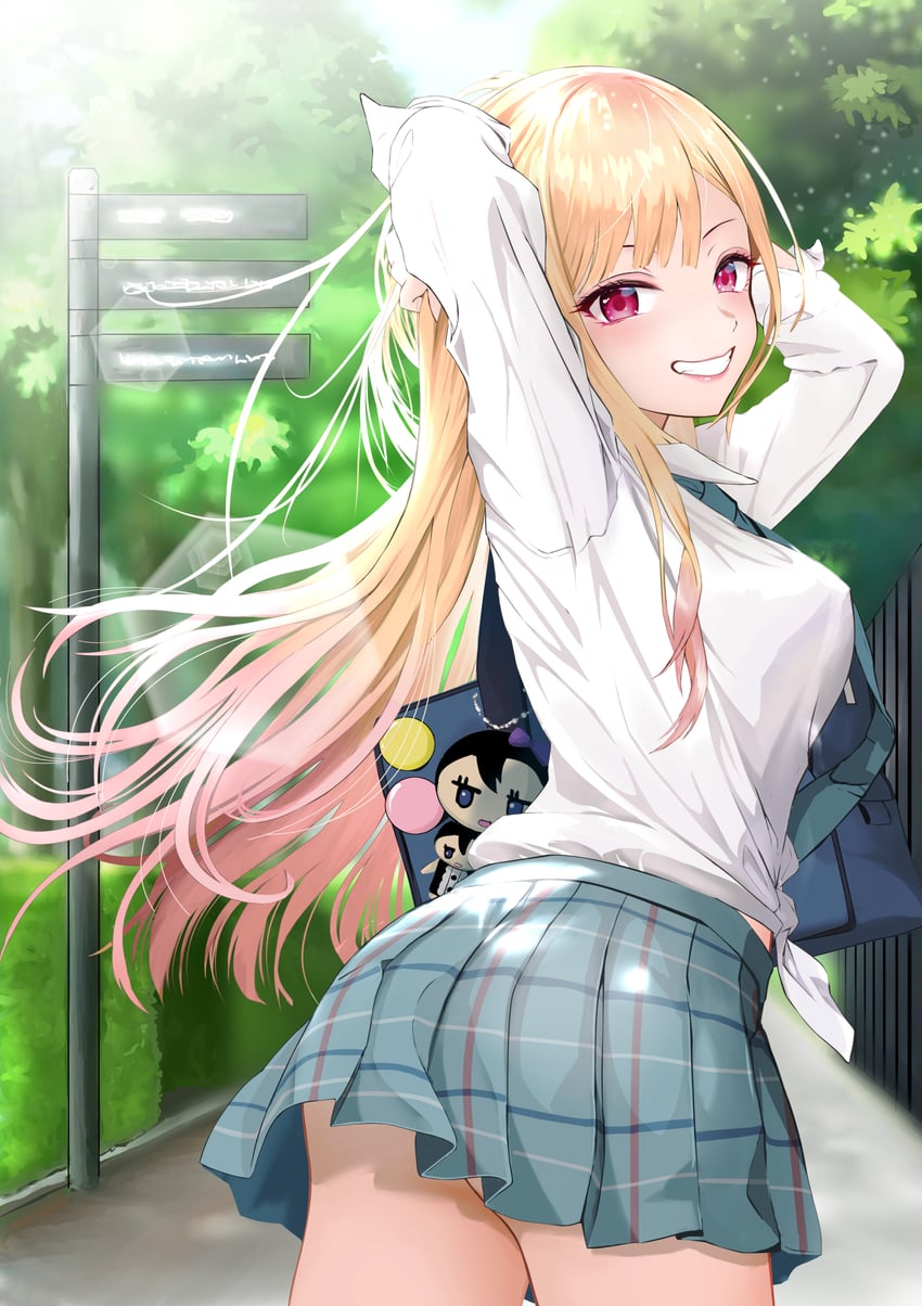 kitagawa marin and nikaidou shion (sono bisque doll wa koi wo suru) drawn by gibun_(sozoshu)