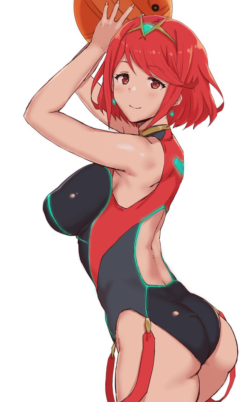pyra (xenoblade chronicles and 1 more) drawn by gomu_(chewinggom)