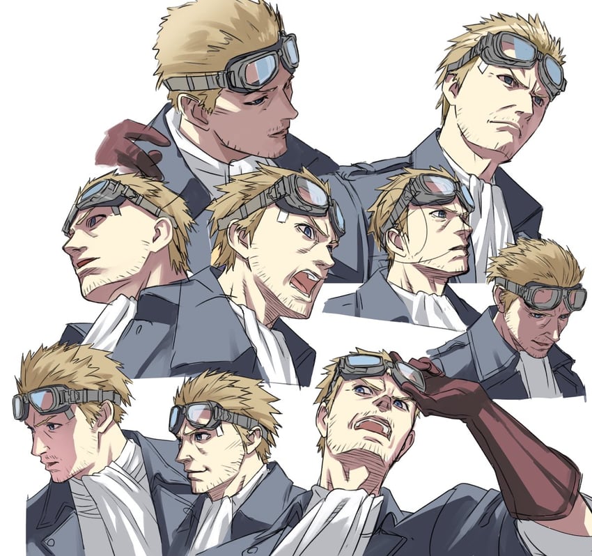 cid highwind (final fantasy and 3 more) drawn by decoponmagi