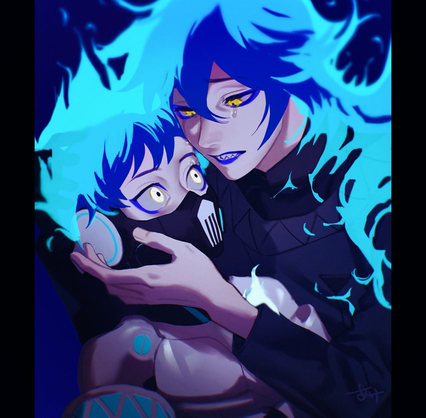 idia shroud and ortho shroud (twisted wonderland) drawn by ake_karashi