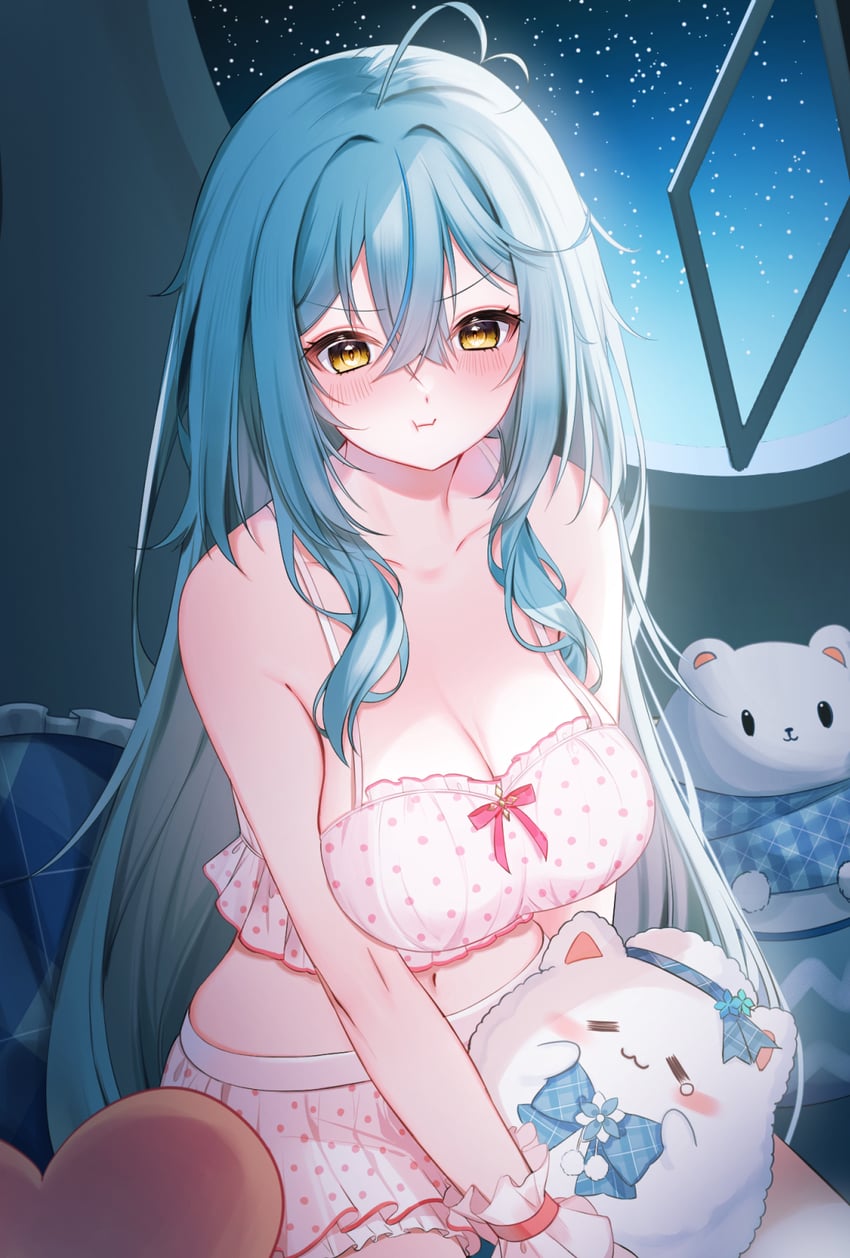 yukihana lamy, daifuku, and yukimin (hololive) drawn by sanuki_you
