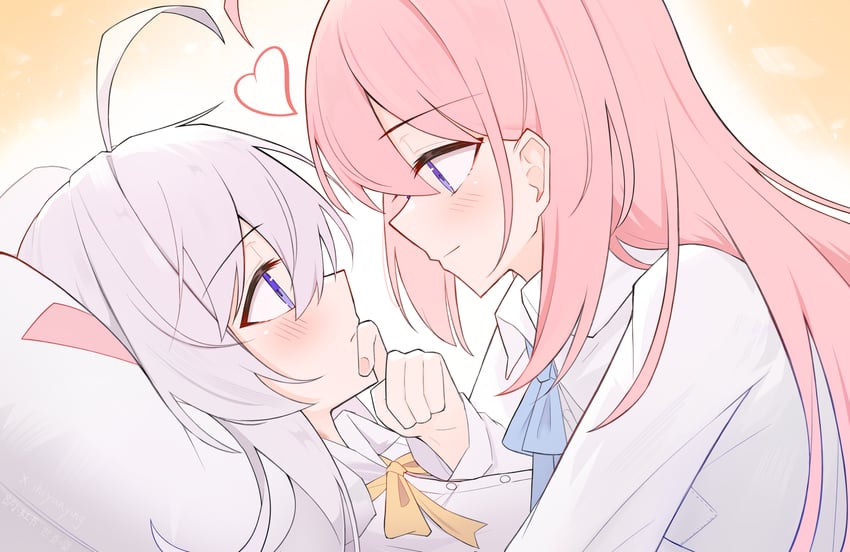elaina and houki (majo no tabitabi) drawn by shiyan_ying