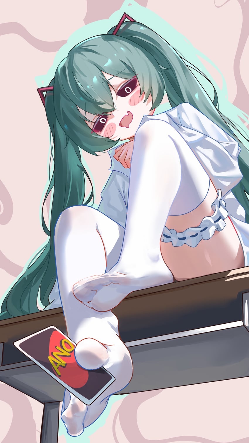 hatsune miku (vocaloid and 1 more) drawn by synzmayu