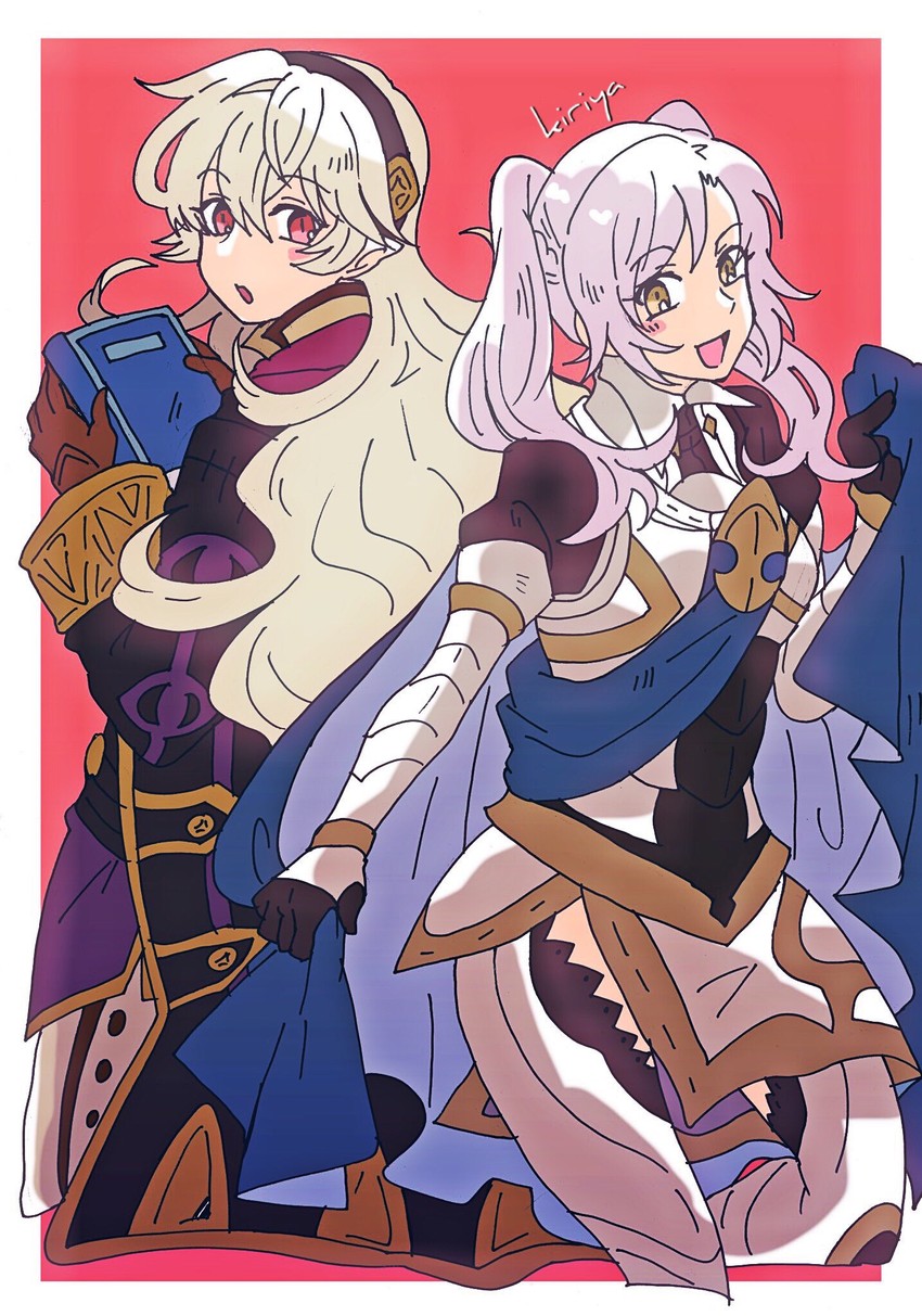 female corrin and female robin (fire emblem and 3 more) drawn by kiriya_(552260)