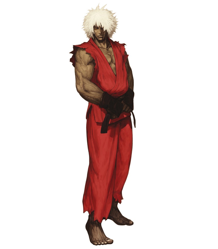 ken masters and violent ken (street fighter and 1 more) drawn by nona
