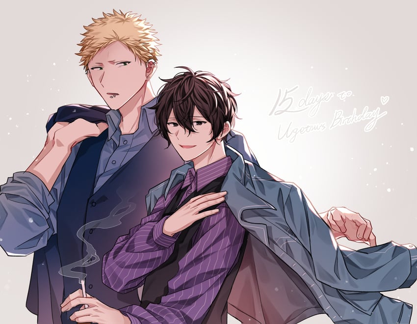murata ugetsu and kaji akihiko (given) drawn by pinoli_(pinoli66)
