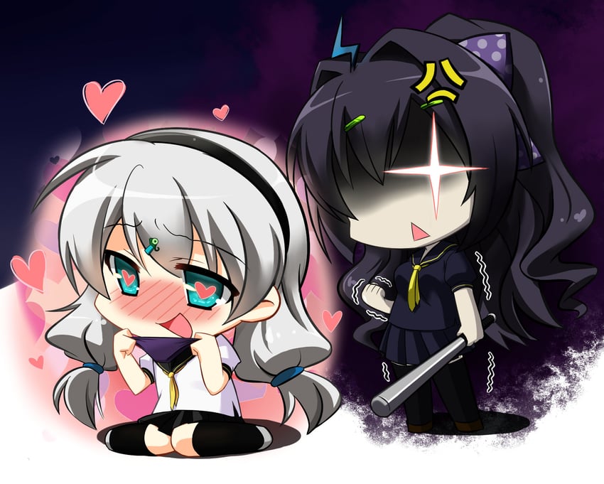 kiana kaslana and raiden mei (honkai and 1 more) drawn by subaru_(794829485)