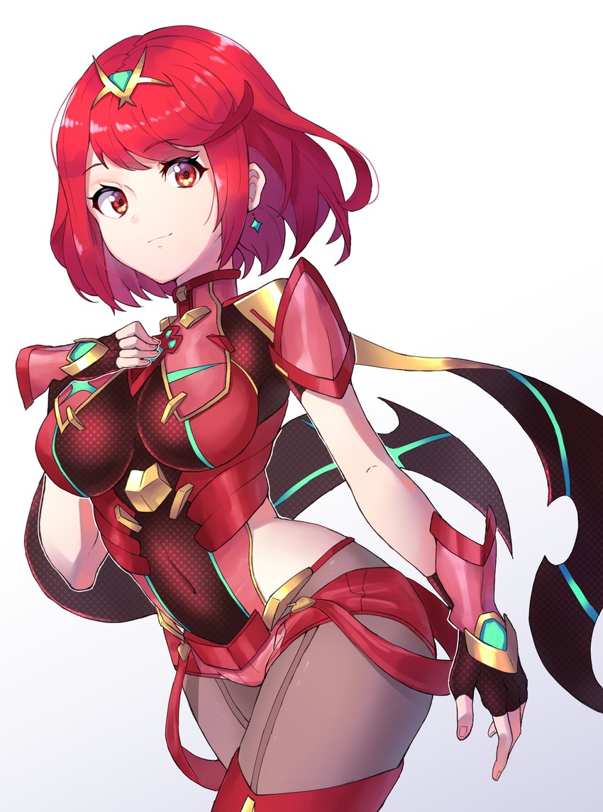 pyra (xenoblade chronicles and 2 more) drawn by grimmelsdathird