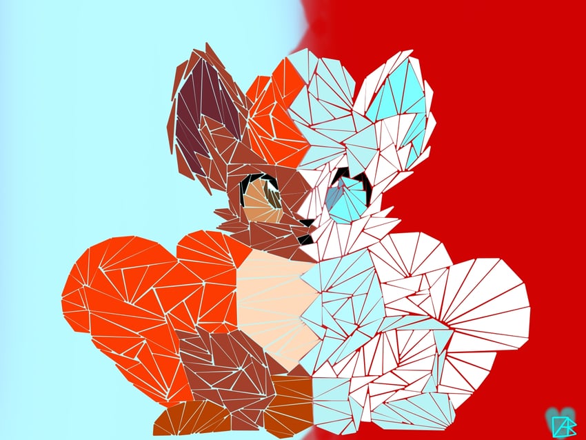 alolan vulpix and vulpix (pokemon) drawn by blazeing_crab