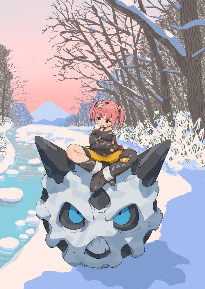 coral and glalie (pokemon and 1 more) drawn by mashiro_ka