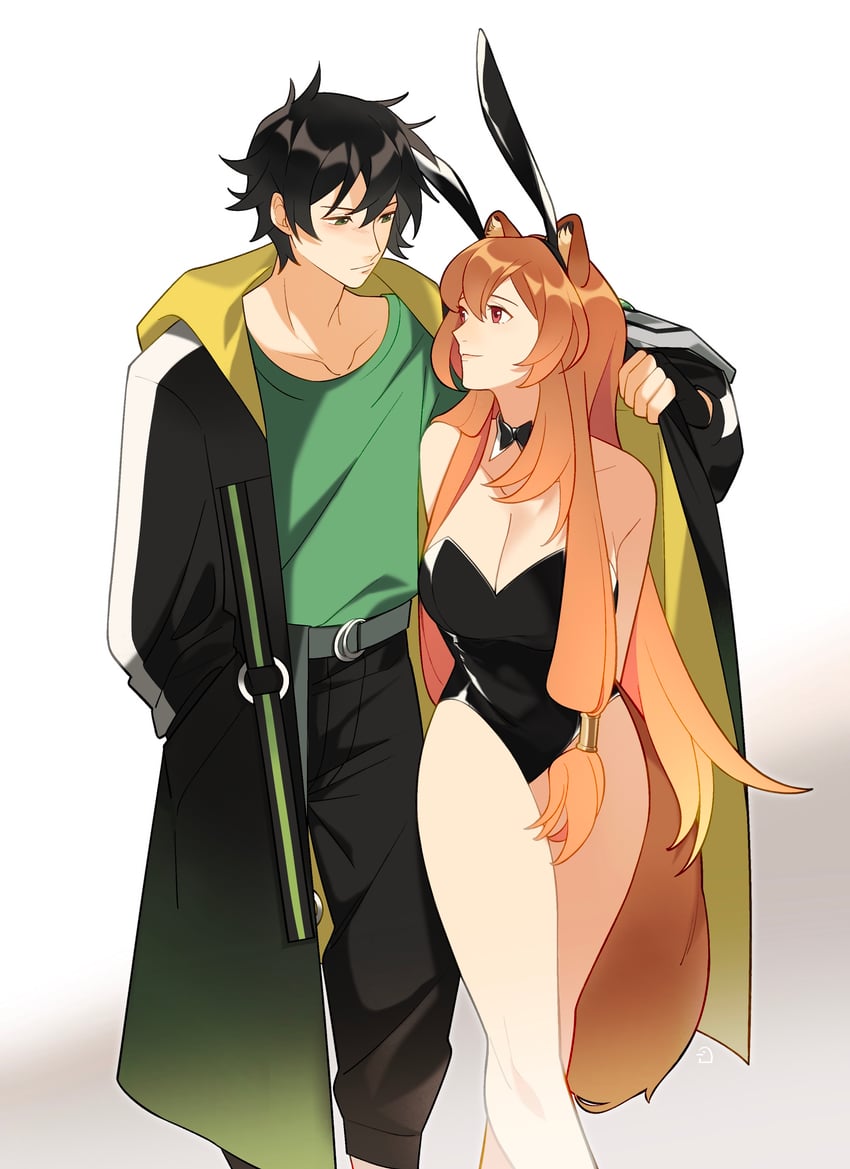 raphtalia and iwatani naofumi (tate no yuusha no nariagari) drawn by dice657523