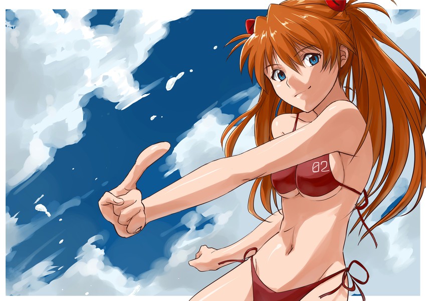 souryuu asuka langley (neon genesis evangelion) drawn by isshi_pyuma