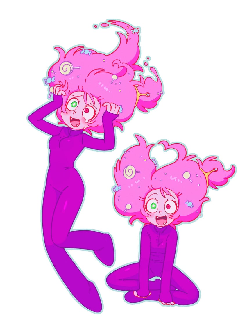 princess bonnibel bubblegum and candy queen (adventure time and 1 more) drawn by batrobin_k