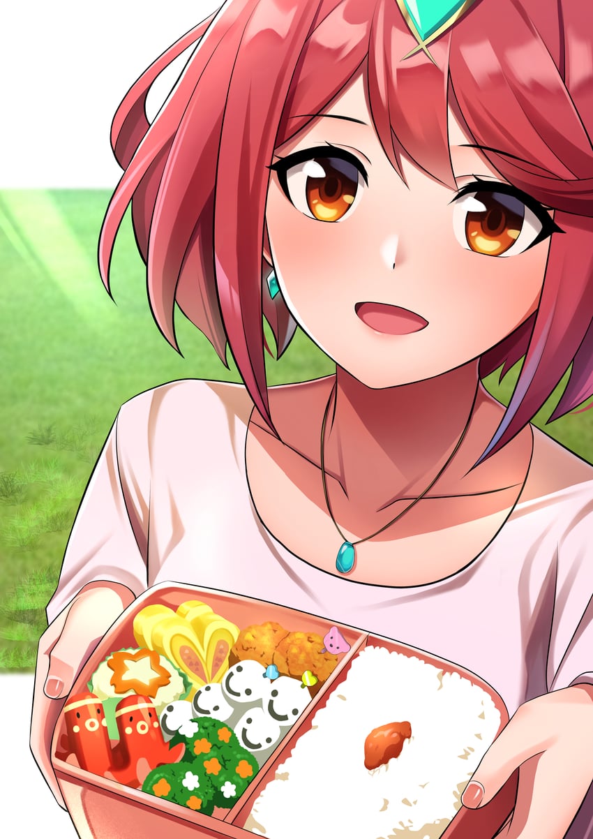 pyra (xenoblade chronicles and 2 more) drawn by namu_(112namu)
