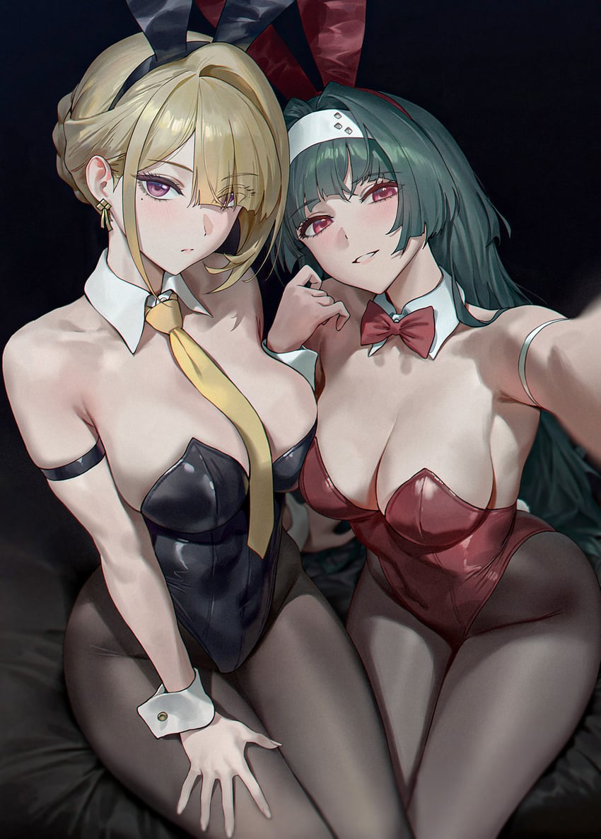 evelyn chevalier and astra yao (zenless zone zero) drawn by amiki_yuzuru
