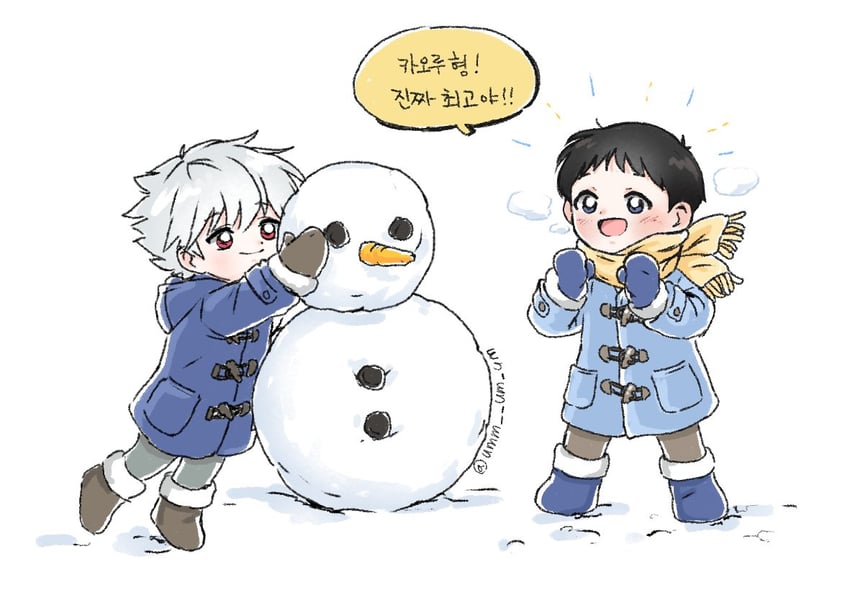 ikari shinji and nagisa kaworu (neon genesis evangelion) drawn by ummumum25