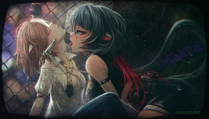 jane doe and tomiya (zenless zone zero) drawn by tmiracle