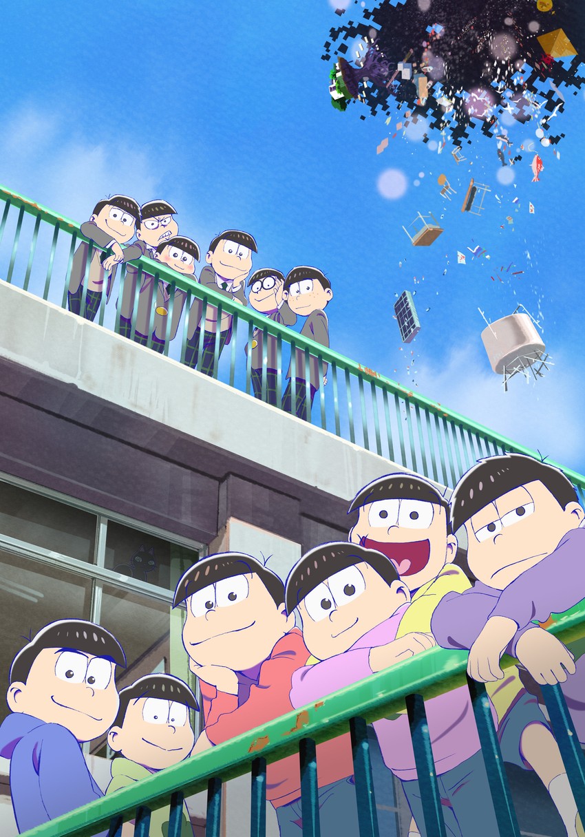 matsuno osomatsu, matsuno karamatsu, matsuno ichimatsu, matsuno jyushimatsu, matsuno choromatsu, and 1 more (osomatsu and 2 more)