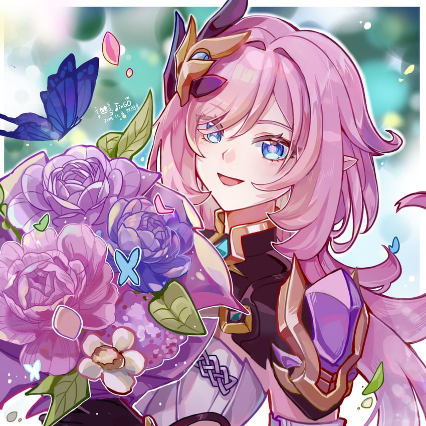 elysia (honkai and 1 more) drawn by zhui_ming_jin_ge