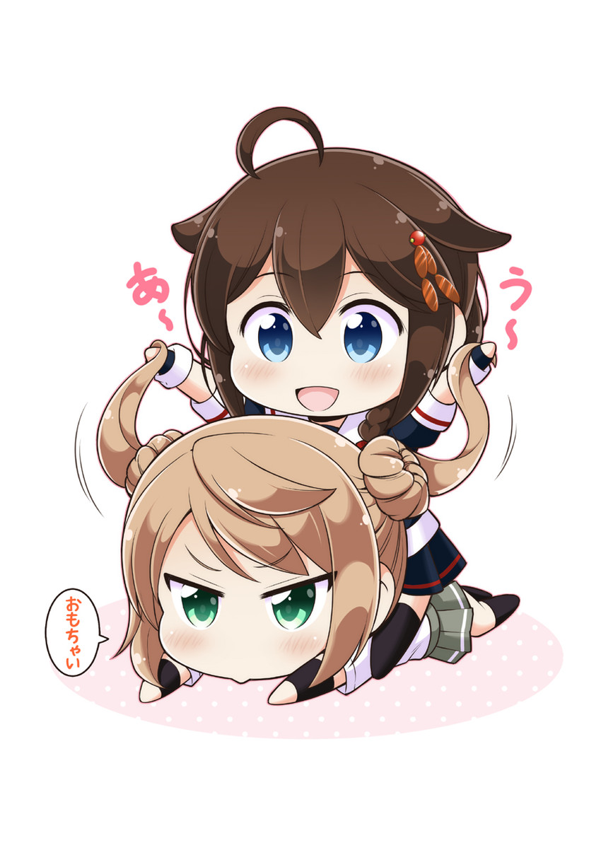 shigure, shigure kai ni, and michishio (kantai collection) drawn by tenshin_amaguri_(inobeeto)