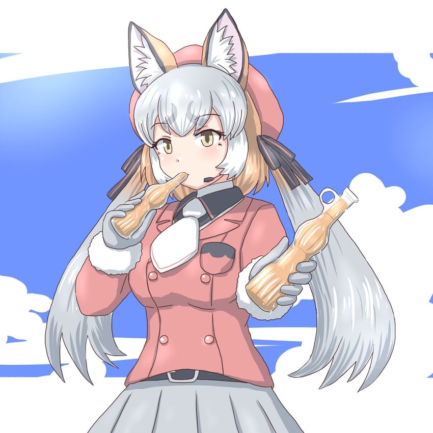 island fox (kemono friends and 1 more) drawn by mukouyama_mu
