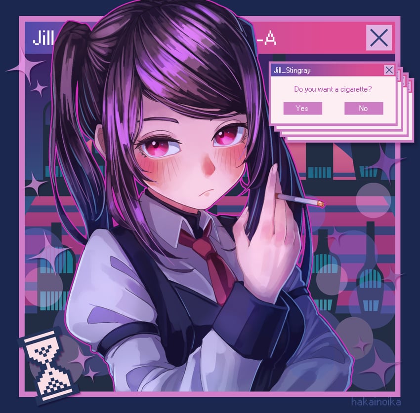 jill stingray (va-11 hall-a) drawn by hakai_no_ika