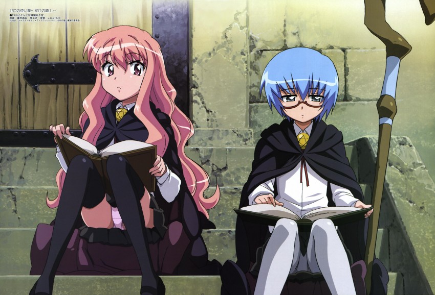 louise francoise le blanc de la valliere and tabitha (megami magazine and 1 more) drawn by fujii_masahiro