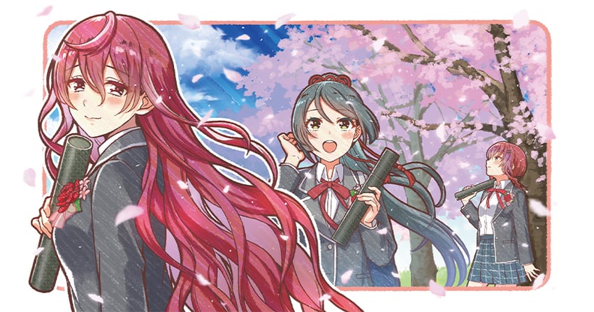 kurashiki maiko, honjo chikage, and tsukahara shizuku (cinderella series and 1 more) drawn by hanako_(akatsuki)