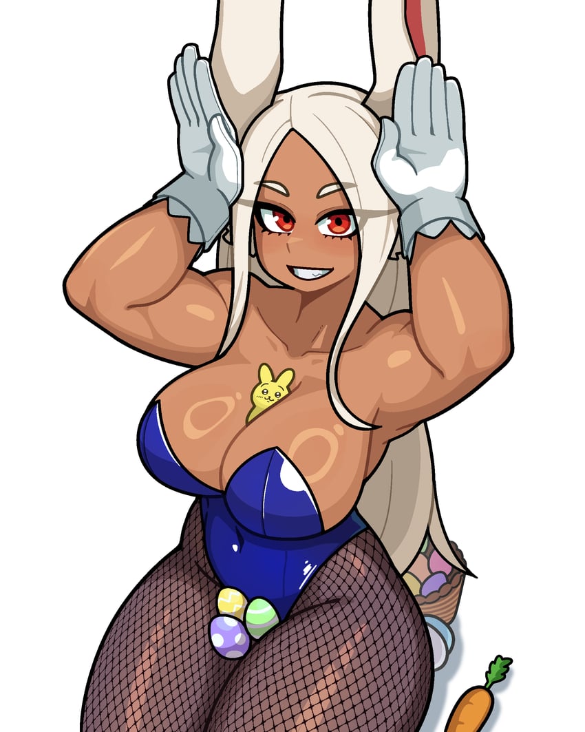 mirko (boku no hero academia and 1 more) drawn by muds
