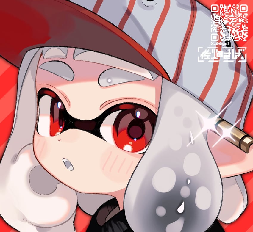 inkling player character and inkling girl (splatoon and 1 more) drawn by sabata_saba