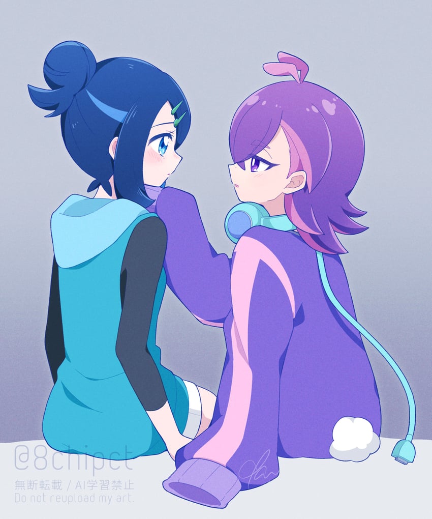 liko and dot (pokemon and 1 more) drawn by 0zr8hc