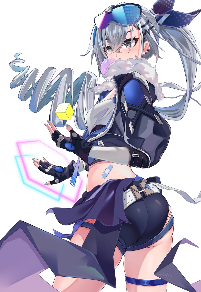 silver wolf (honkai and 1 more) drawn by kiyu_(user_gumh3224)