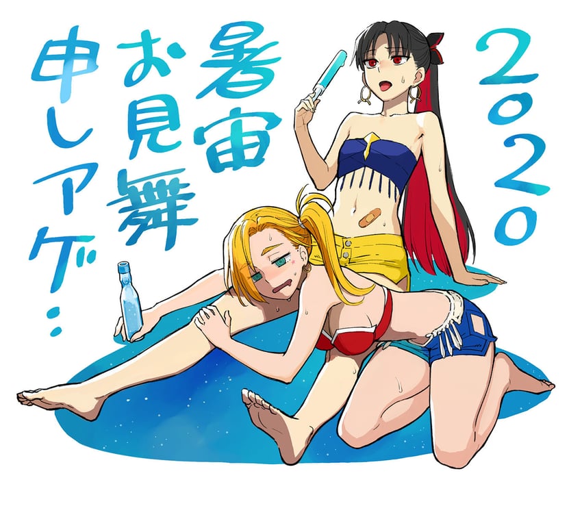 ishtar, space ishtar, and calamity jane (fate and 1 more) drawn by b_suke